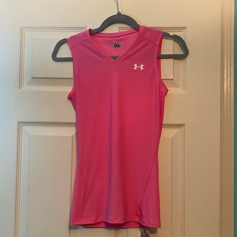 Under Armour Women’s Pink HeatGear Tank NWT